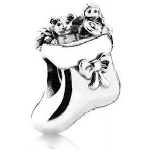 Retired Sterling Silver Santa's Stocking Christmas Charm - 791038 🎄🤶